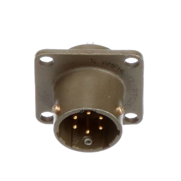 Amphenol Industrial - PT02E-10-6P - Connector metal circ class e box mount  recept size 10 6 #20 solder pin contact - RS