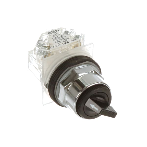 Maintained Selector Switch, 2 Position Knob, 1NO, 1NC, 10A, 600V, 9001K Series
