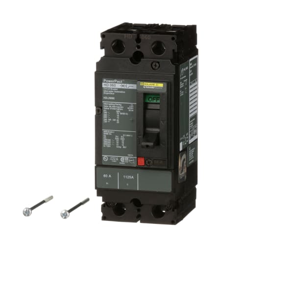 Square D HDL26060 Molded Case Circuit Breakers 2P 60A Thermal