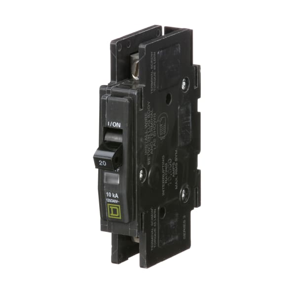 Square D - QOU120 - Miniature Circuit Breaker,1 Pole,20A,Unit Mount,120 ...