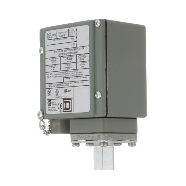Telemecanique Sensors 9012GAW6 Pressure Switch, 5250 psi, 1/4 NPTF