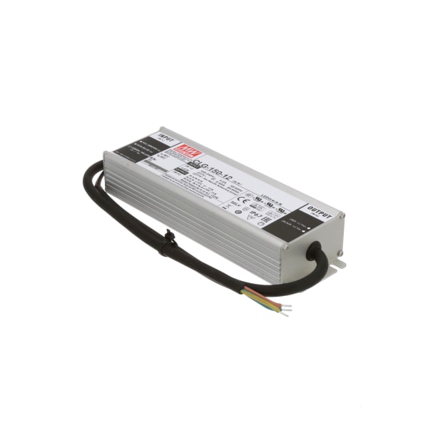 MEAN WELL - CLG-150-12 - Power Supply,AC-DC,12V,11A,100-295V In,Sealed,PFC, LED Driver,CLG-150 Series - RS