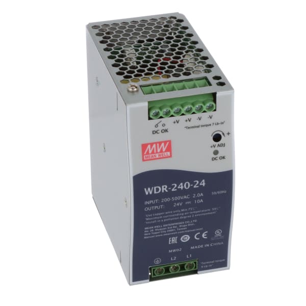 Mean Well WDR-60-24 Power Supply  Buy Today - Same Day Shipping — TRC  Electronics