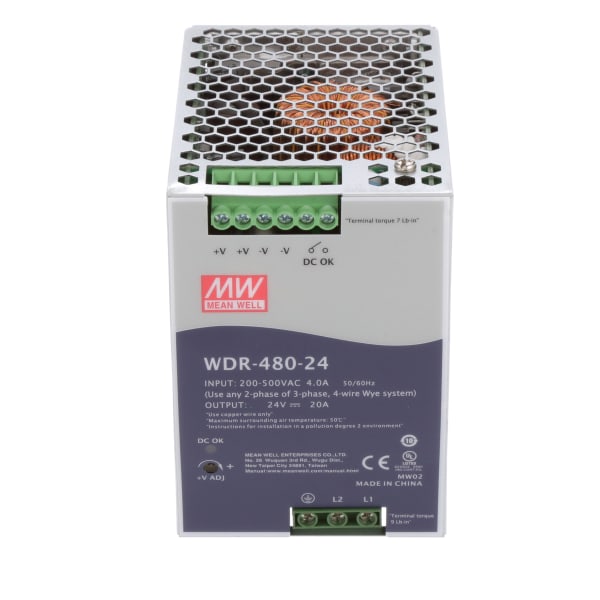 Mean Well - WDR-480-24 - AC-DC Power Supply