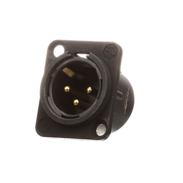 Neutrik - NC3MD-L-B-1 - XLR Receptacle, 3-Pole Plug, Panel, Uninsulated ...