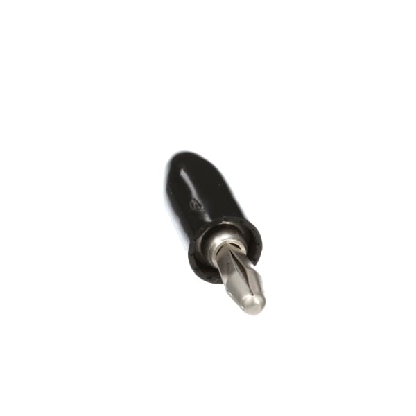 Black Banana Plug Insulated Round Solder/ Solderless Hole, 108 Series