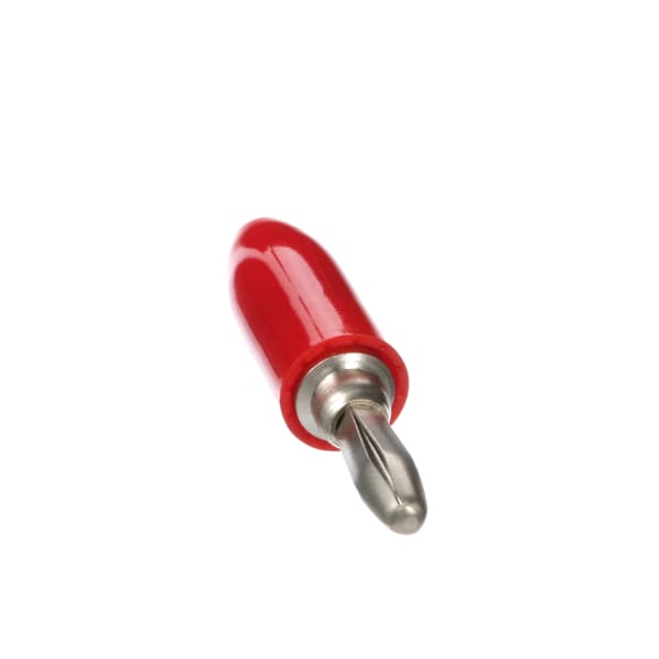 Red Banana Plug Insulated Round Solder/ Solderless Hole, 108 Series