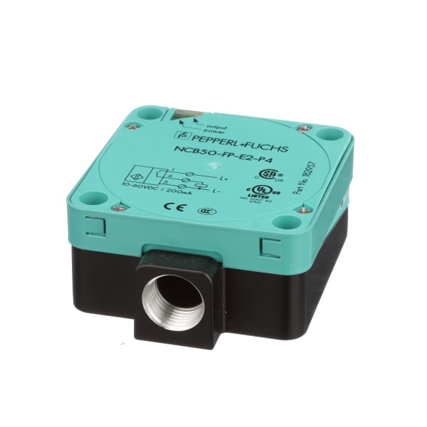 Inductive Proximity Sensor,Rectangular,50mm,DC,PNP-NO,Screw 3-Wire,Shielded