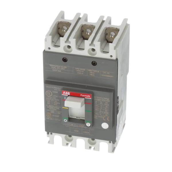 ABB A1A100TW Molded Case Circuit Breakers Thm Mag A1 Frame 100A 3