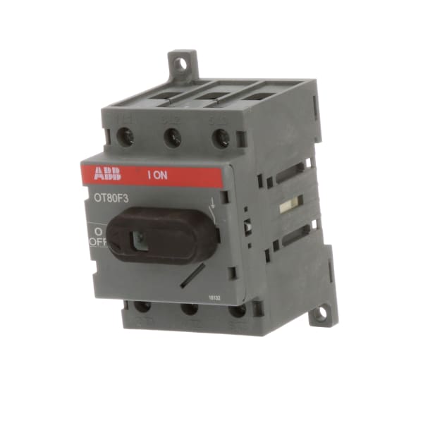 ABB - OT80F3 - Non-Fused Disconnect Switch 80A 3 Poles 600VAC, DIN Rail ...