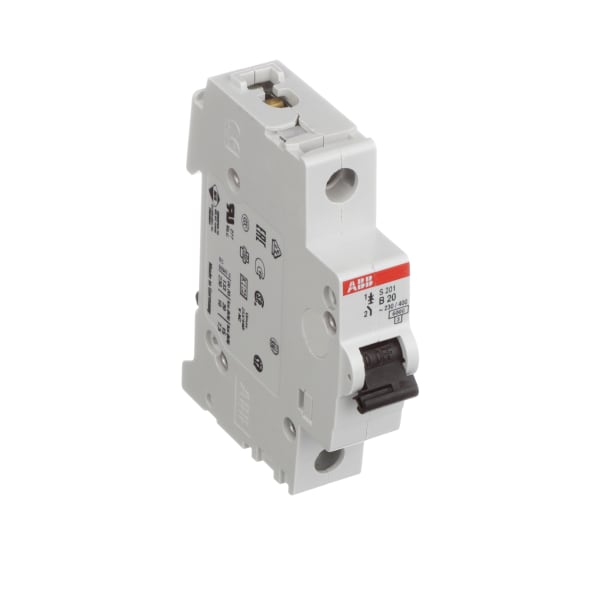 Abb - S201-b20 - Circuit Breaker, Supplementary, B Curve, 1-pole, 20a 