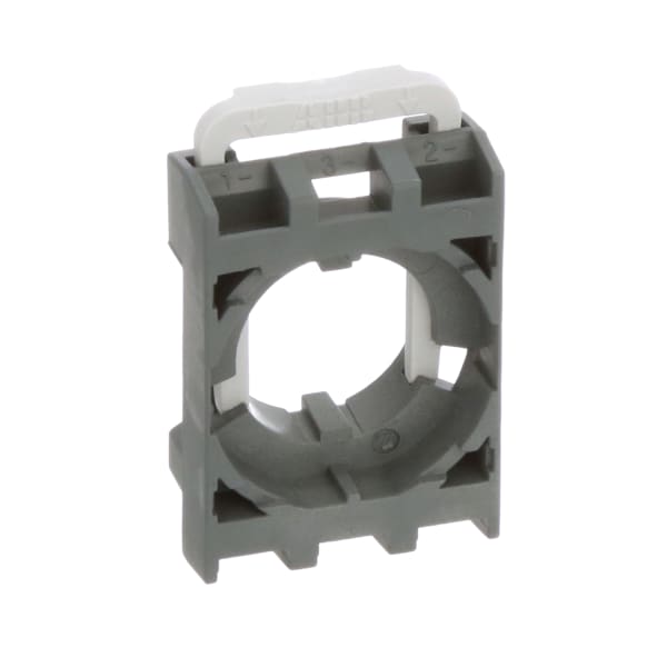 Contact Block Holder, Used For 3 MCB Blocks, Gray, Plastic Bezel, MCB Series