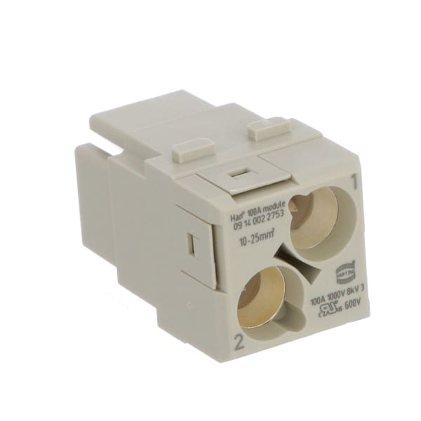 HARTING - 09140022753 - Heavy Duty Han 100Amp Double module Female ...