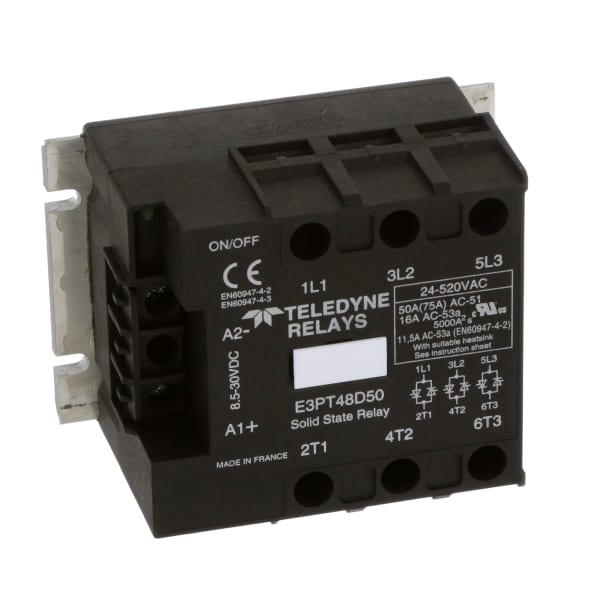 Teledyne Relays E3PT48D50 Solid State Relay, 480 VAC, 50A/520 VAC