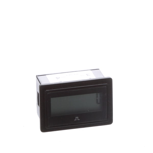 LCD Counter, 8-digit, AC/DC input, Rectangular, 1/4" QC, w/Reset, 3400 Series