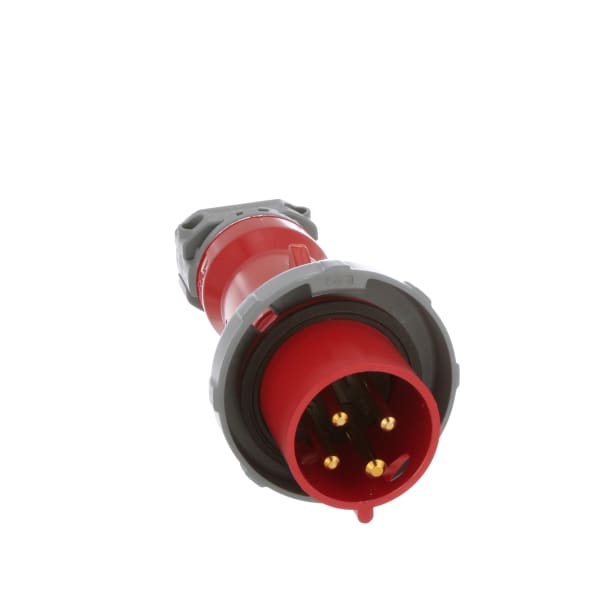 Conn Electrical Cbl Plug Watertight Pin Cont 4 Cond 3 Poles Screw 480V 30A Red