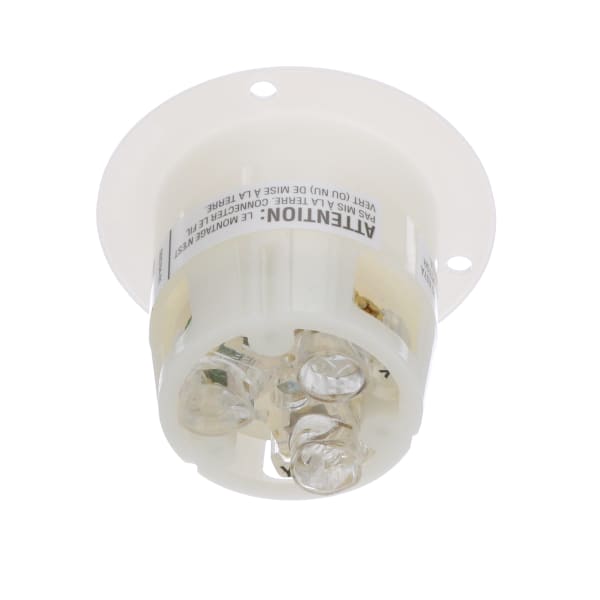 Hubbell Wiring Device-Kellems - HBL2736 - Flanged Locking Oulet, 30 A/480  VAC, 8-16 AWG, Screw Terminal, Insulgrip Series - RS