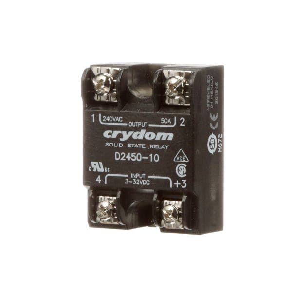 Sensata Crydom D245010 Relay,Solid State,SPSTNO,CurRtg. 50A