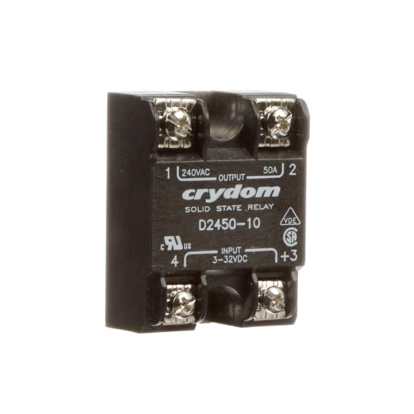 Sensata Crydom D245010 Relay,Solid State,SPSTNO,CurRtg. 50A