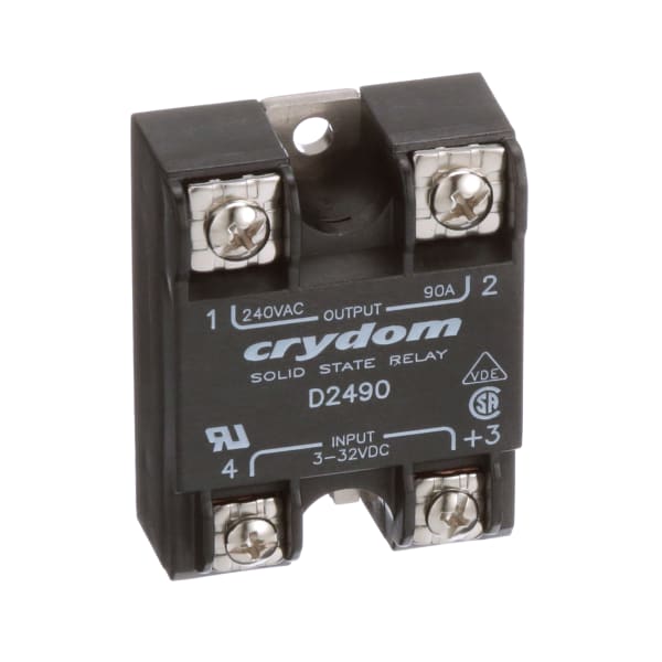 Sensata Crydom D2490 Relay, SSR, ZeroSwitching, 90A, CtrlV 3