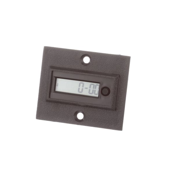 Panel Meter, Elapsed Time, Elec, LCD, Cut-Out 45x22mm, 8 Dig, 7mm DigH, Screw
