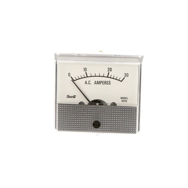 Shurite - 8505Z - Panel Meter,Ammeter,Elec,Analog,Range 0-30AAC 