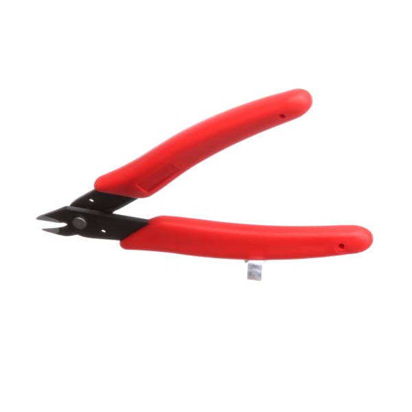 Diagonal-Cutting Pliers,18 AWG,5" (127mm),Red Plastic Handles,0.11 lb,Manual