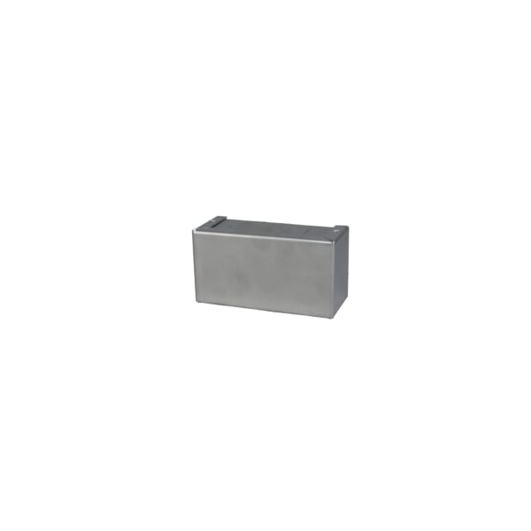 Enclosure, Interlocking, Desktop, Aluminum, Gray, 4x2.125x1.625 In, Minibox