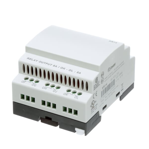 Crouzet - 88970233 - I/O Extension Module, XR14, 100-240VAC, 8 Input, 6 ...