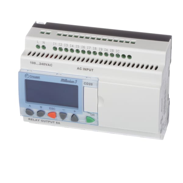 Crouzet - 88974053 - Controller,PLC,Sup-V 100-240AC,12 Digital In