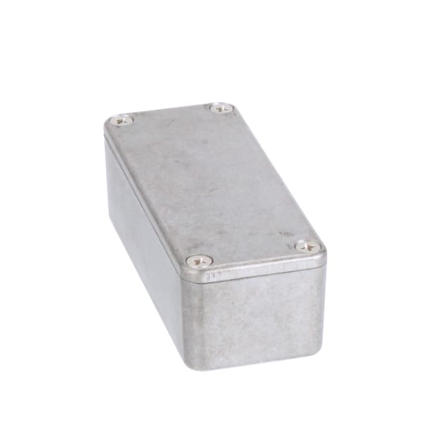 Enclosure,Box-Lid,Aluminum,Diecast,Natural,3.642x1.516x1.22 In,IP54,1590 Series