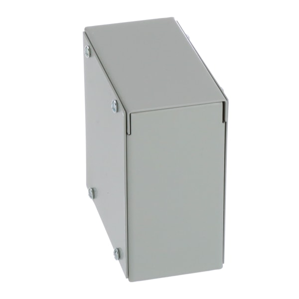 Enclosure, Box-Lid, Desktop, Steel, Gray, 4x4x2 In, 1415 Series