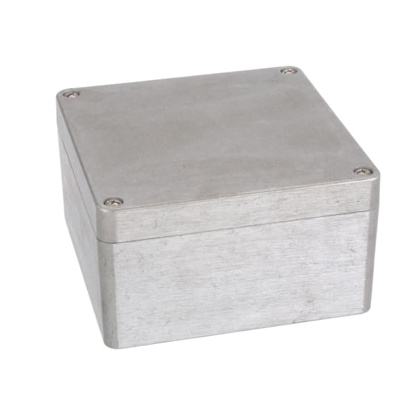 Enclosure,Box-Lid,Aluminum,Die Cast,Natural,6.3x6.3x3.55 In,IP65,1590Z Series