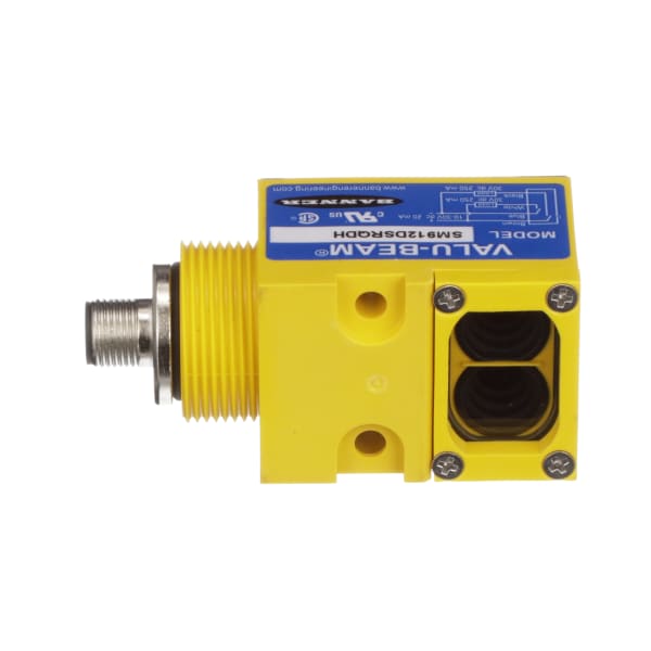 Banner Engineering SM912DSRQDH Photoelectric Sensor, Diffuse, 380mm Range, 1030VDC, Bipolar