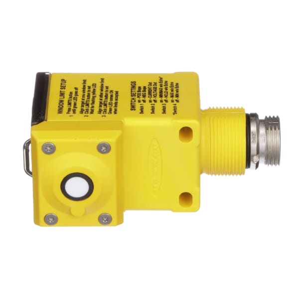 Banner Engineering Q45ULIU64ACRQ Ultrasonic Proximity Sensor,30 mm,Rectangular,Diffuse,1.4m