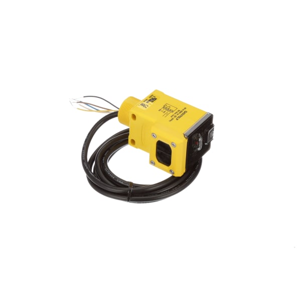 Sensor fotoeléctrico, Retro polarizado, los 6m, 90-250VAC, SPDT, cable, serie Q45
