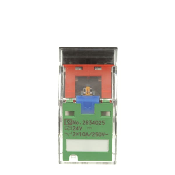 Phoenix Contact 2834025 Relay,EMech,DPDT,24VDC In,Polarity A1, A2