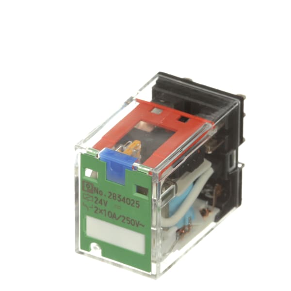 Phoenix Contact 2834025 Relay,EMech,DPDT,24VDC In,Polarity A1, A2