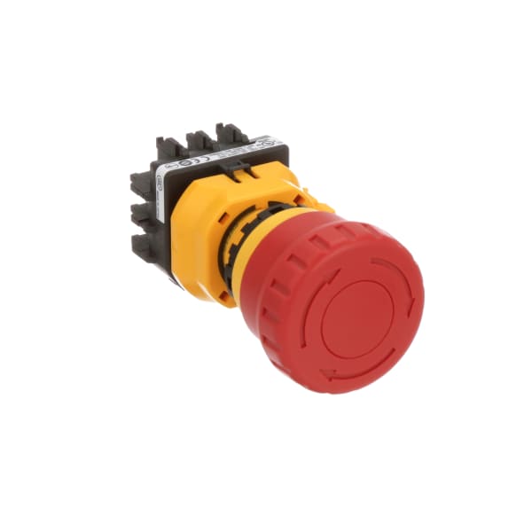 Pushbutton switch,E-Stop,40mm push-pull btn,2NC,22mm mnt hole,Screw terminals