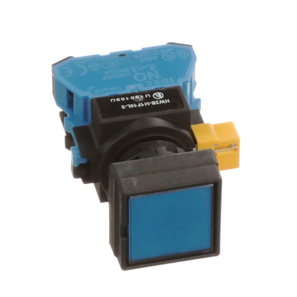 Switch Pushbutton Square Blue 1NO