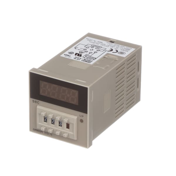 Omron Automation H5CN-XBN AC100-240 Timer,Digital,1/16  Din,On-Delay,Contact Type SPDT relay,8-Pin Round Socket,0.1 t RS