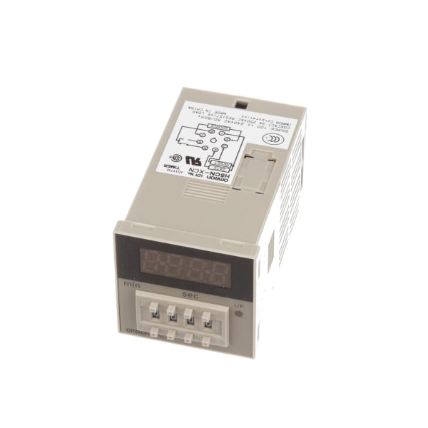 Omron Automation H5CN-XCN AC100-240 Timer,Digital,Red  LED,4-Digit,SPDT,100-240VAC Supply,1s-99m59s,Power ON-Delay RS