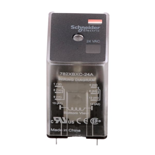 Relay General Purpose DPDT 15A 24 VAC 300V Plug-in,782 Power Series