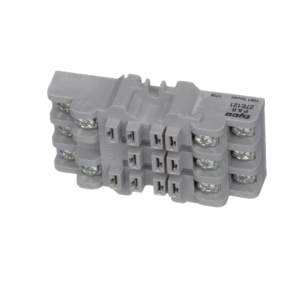 TE Connectivity 27E121 Relay Socket, 11 Pin, DIN Rail and Panel