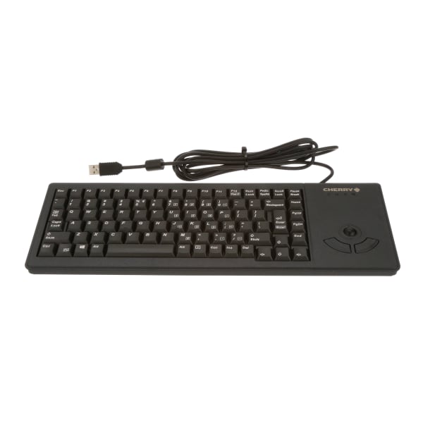 Cherry Americas G84-5400LUMEU-2 Keyboard,Compact,88 Key,Trackball and  Keys,USB,English/UK,MXGold Keyswitch,Blk RS