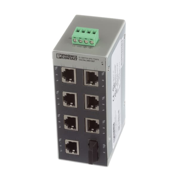 Industrial Ethernet Switch, 8 Port, Unmanaged, 24 VDC, FL Switch SFN/SFNT Series