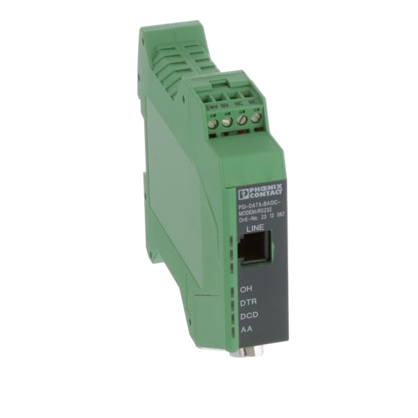 Industrial Analog Modem, 3-way Electrical Isolation, RS232, 24VDC, DIN Rail