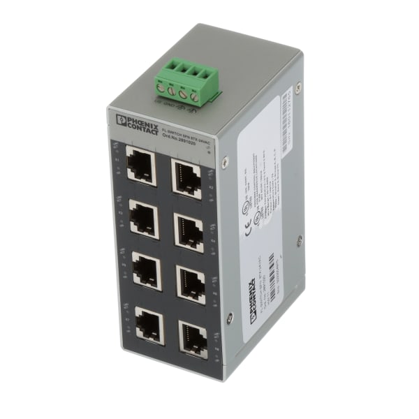 Phoenix Contact - 2891020 - Industrial Ethernet Switch, 8 Port ...