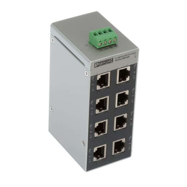 Phoenix Contact - 2891020 - Industrial Ethernet Switch, 8 Port ...