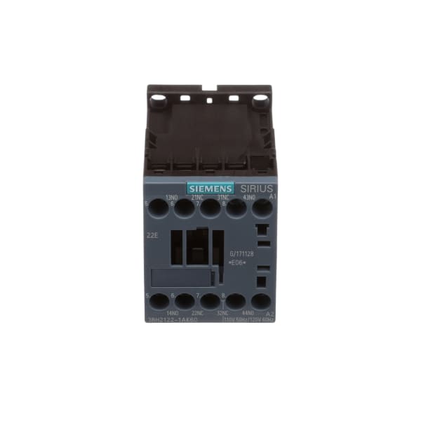 Contactor Relay, 2 NO 2NC, 100 VAC, 50 Hz, 120V, 60 Hz, Size S00, Screw Terminal